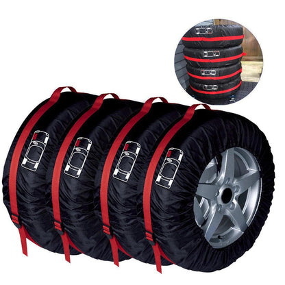 Tire protection cover Oxford cloth waterproof car spare tire cover car tire cover 4 per set