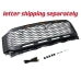 Grill For 2021 2022 2023 Ford f150 Raptor Grill Replacement W/LED Lights & Letters Matte Black