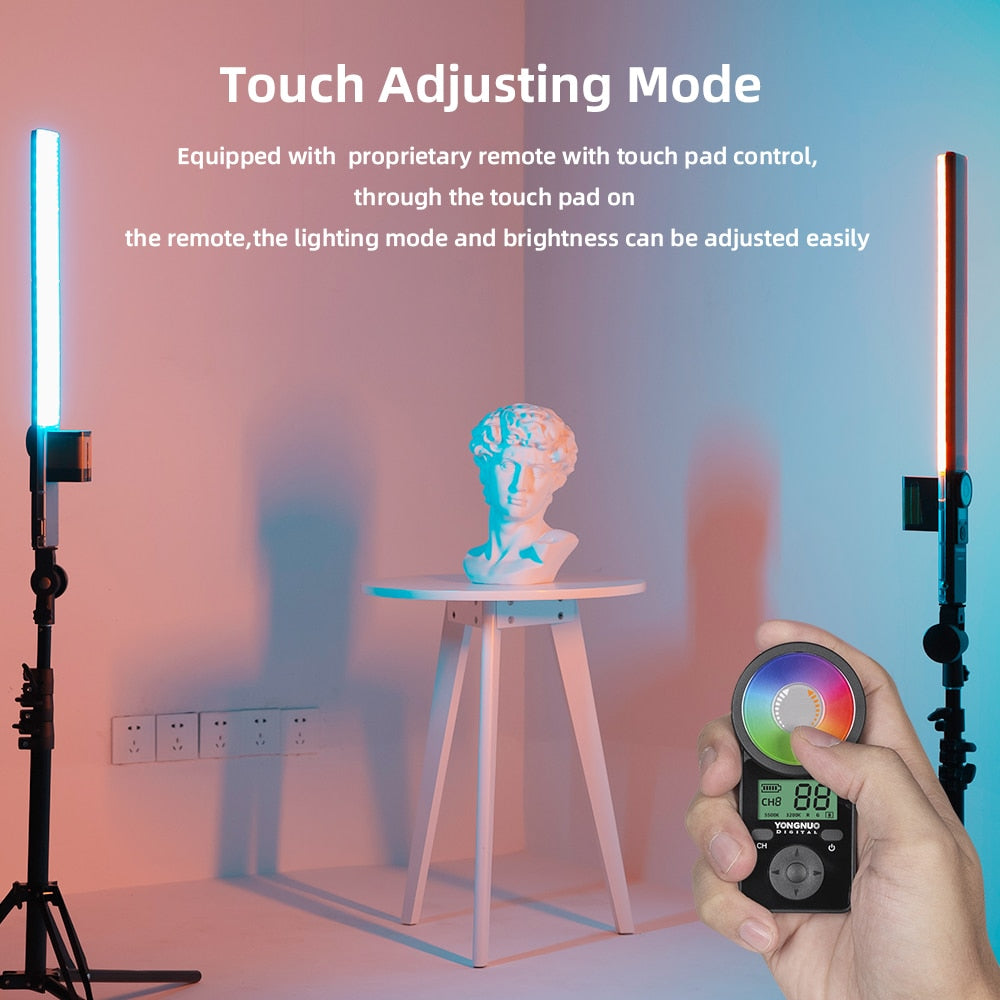 Yongnuo YN360 III YN360III Handheld 3200K-5500K RGB Colorful Ice Stick LED Video Light Touch Adjusting Controlled by Phone App